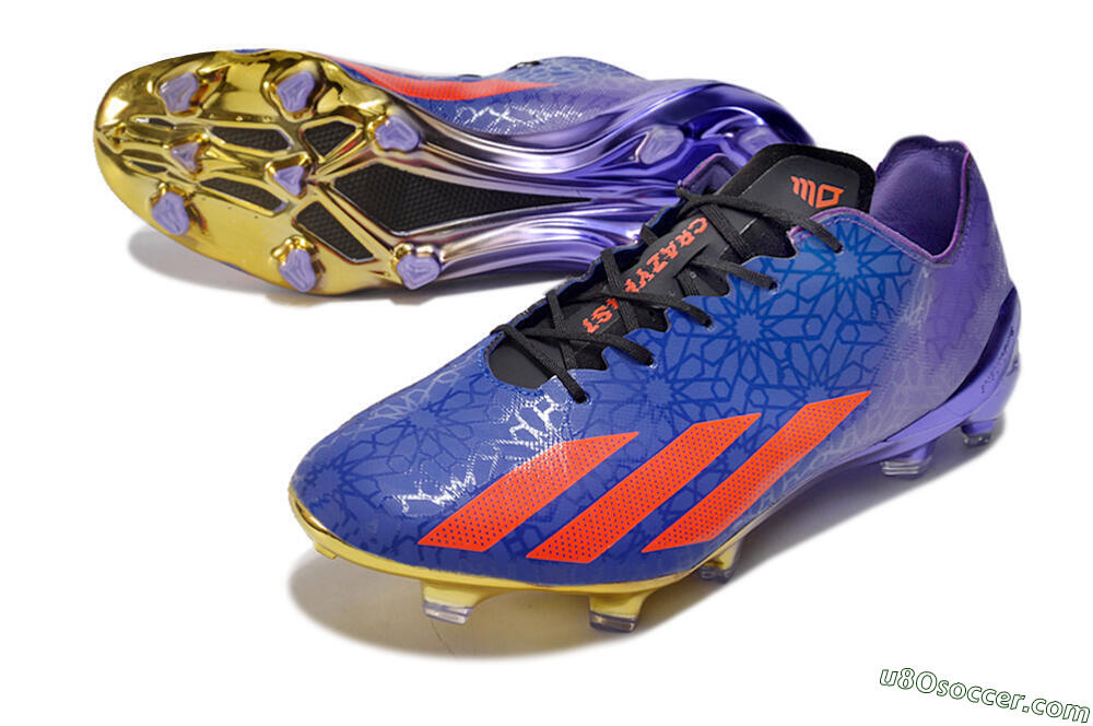 Adidas X Crazyfast.1 FG Firm Ground Soccer Cleats - Blue/Purple/Red 3