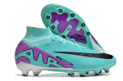 Nike Air Zoom Mercurial Superfly 9 Elite AG Artificial Grass Soccer Cleats - Blue/Purple/Black