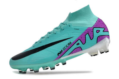Nike Air Zoom Mercurial Superfly 9 Elite AG Artificial Grass Soccer Cleats - Blue/Purple/Black