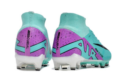 Nike Air Zoom Mercurial Superfly 9 Elite AG Artificial Grass Soccer Cleats - Blue/Purple/Black