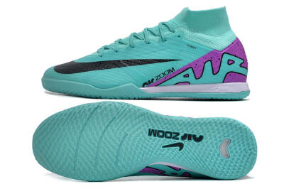 Nike Air Zoom Mercurial Superfly 9 Elite IC Indoor & Futsal Soccer Shoes - Blue/Purple/Black
