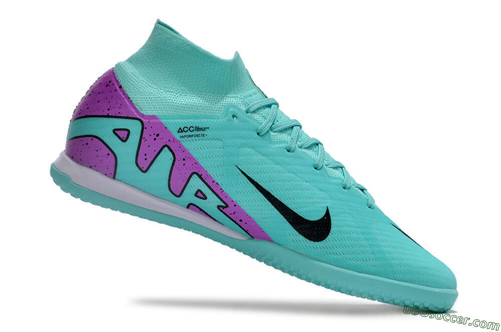 Nike Air Zoom Mercurial Superfly 9 Elite IC Indoor & Futsal Soccer Shoes - Blue/Purple/Black 4
