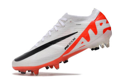 Nike Air Zoom Mercurial Vapor 15 Elite SG Soft Ground Soccer Cleats - White/Black/Red