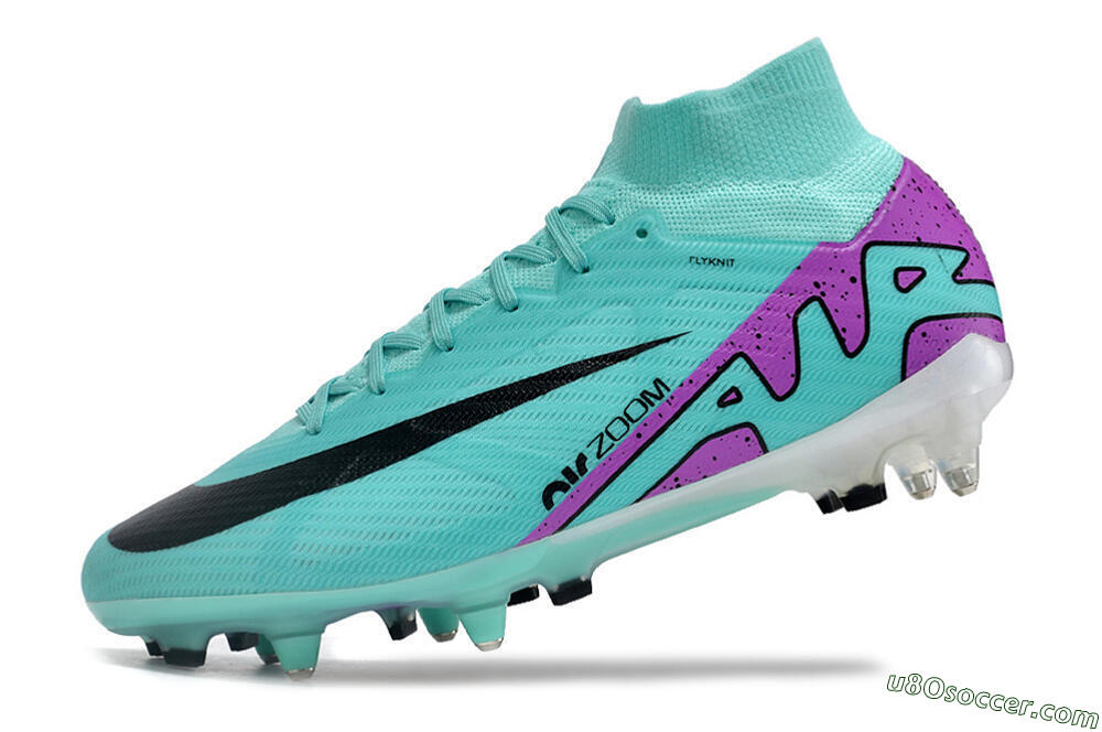 Nike Air Zoom Mercurial Superfly 9 Elite SG Soft Ground Soccer Cleats - Blue/Purple/Black 5