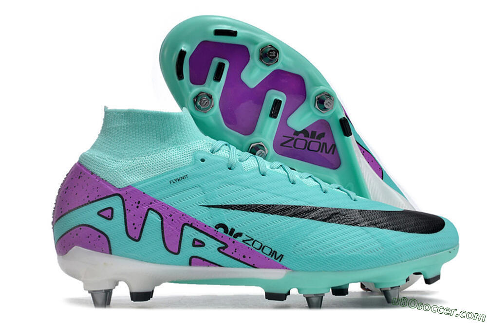 Nike Air Zoom Mercurial Superfly 9 Elite SG Soft Ground Soccer Cleats - Blue/Purple/Black 1
