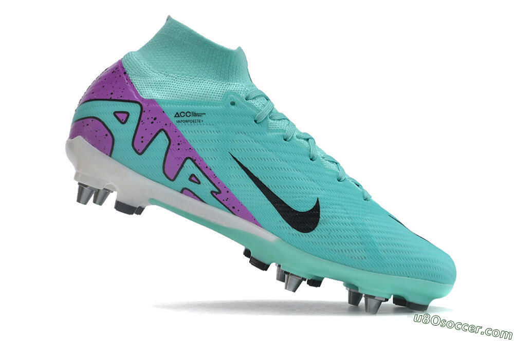 Nike Air Zoom Mercurial Superfly 9 Elite SG Soft Ground Soccer Cleats - Blue/Purple/Black 4