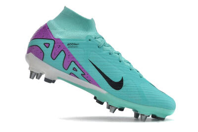 Nike Air Zoom Mercurial Superfly 9 Elite SG Soft Ground Soccer Cleats - Blue/Purple/Black