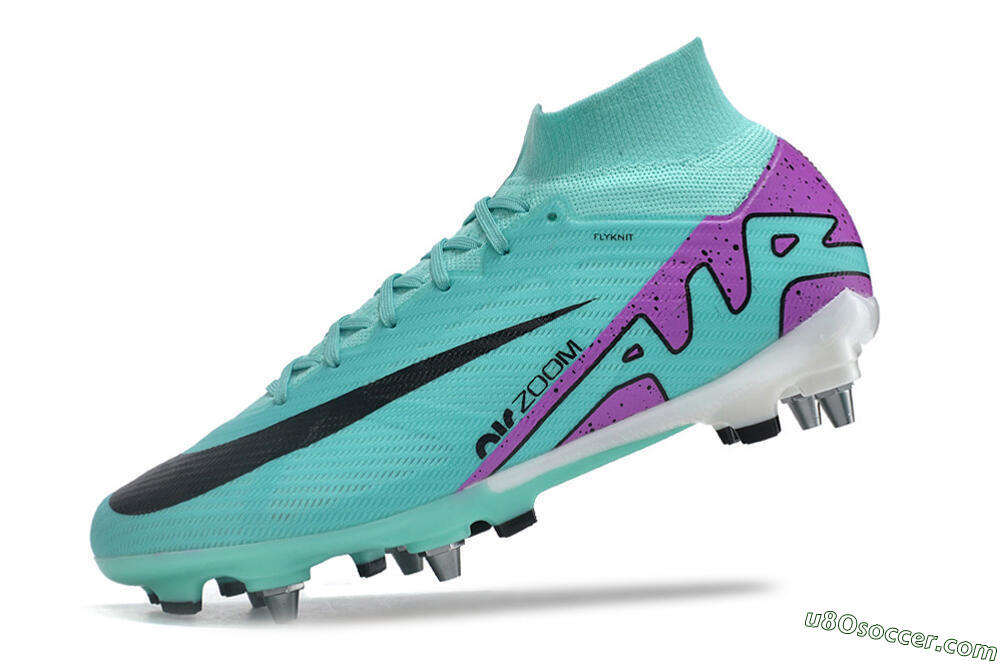 Nike Air Zoom Mercurial Superfly 9 Elite SG Soft Ground Soccer Cleats - Blue/Purple/Black 5
