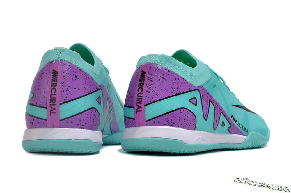 Nike Air Zoom Mercurial Vapor 15 Elite IC Indoor & Futsal Soccer Shoes - Blue/Purple/Black 6