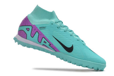 Nike Air Zoom Mercurial Superfly 9 Elite TF Artificial Turf Soccer Shoes - Blue/Black/Purple