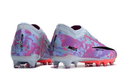 Nike Air Zoom Mercurial Vapor 15 Elite AG Artificial Grass Soccer Cleats - Blue/Purple/Pink