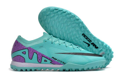 Nike Air Zoom Mercurial Vapor 15 Elite TF Artificial Turf Soccer Shoes - Blue/Black/Purple