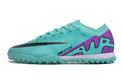 Nike Air Zoom Mercurial Vapor 15 Elite TF Artificial Turf Soccer Shoes - Blue/Black/Purple