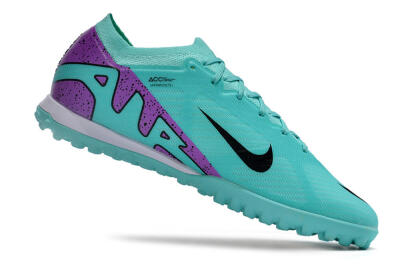 Nike Air Zoom Mercurial Vapor 15 Elite TF Artificial Turf Soccer Shoes - Blue/Black/Purple