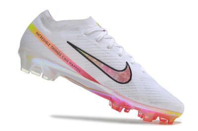 Nike Air Zoom Mercurial Vapor 15 Elite FG Firm Ground Soccer Cleats - White/Pink/Black