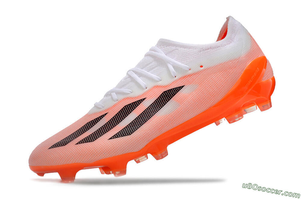 Adidas X Crazyfast.1 FG Firm Ground Soccer Cleats - White/Red/Black 5