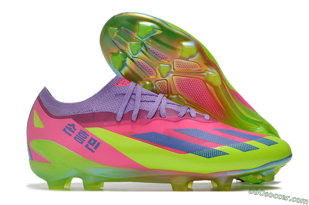 Adidas X Speedportal .1 2022 World Cup Boots FG Firm Ground Soccer Cleats - Pink/Purple/Blue/Green 1