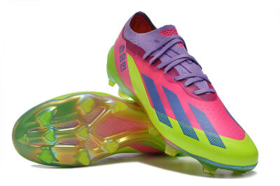Adidas X Speedportal .1 2022 World Cup Boots FG Firm Ground Soccer Cleats - Pink/Purple/Blue/Green