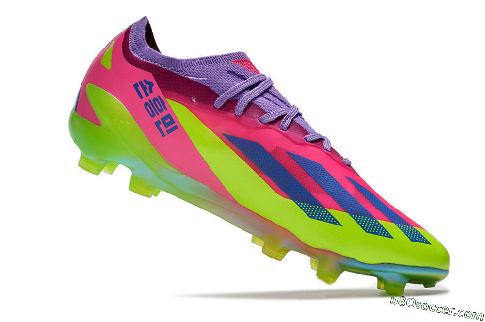 Adidas X Speedportal .1 2022 World Cup Boots FG Firm Ground Soccer Cleats - Pink/Purple/Blue/Green 4