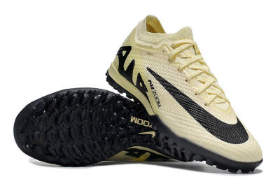 Nike Air Zoom Mercurial Vapor 15 Elite TF Artificial Turf Soccer Shoes - Beige/Black