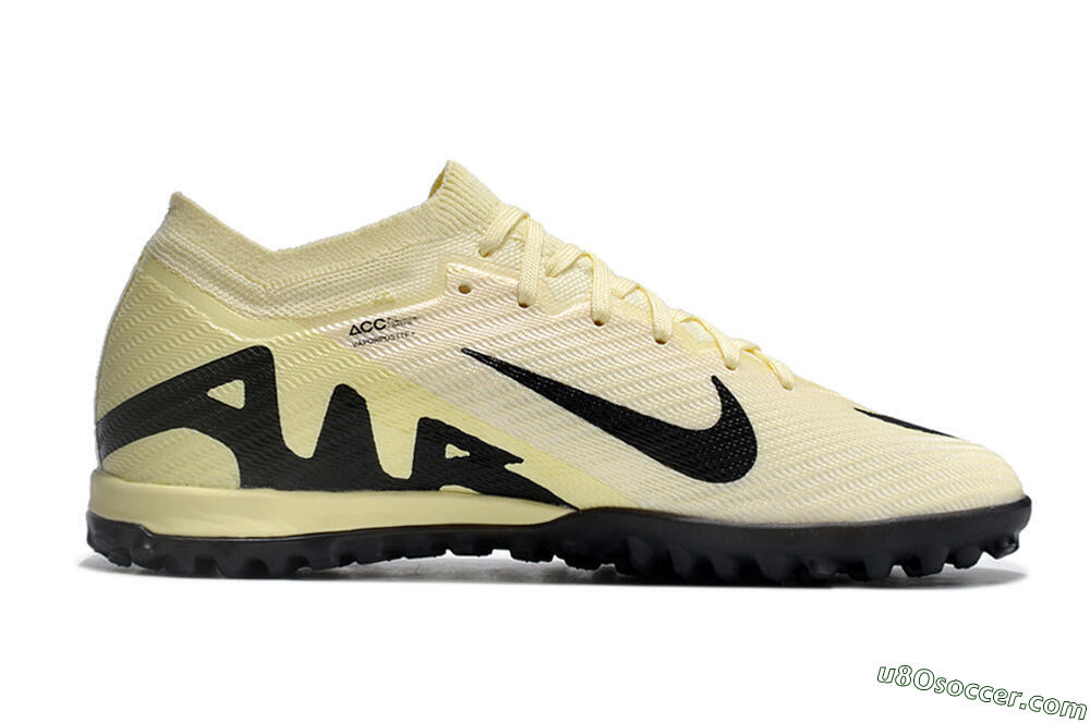 Nike Air Zoom Mercurial Vapor 15 Elite TF Artificial Turf Soccer Shoes - Beige/Black 5