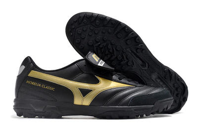 Mizuno Morelia Classic TF Artificial Turf Soccer Shoes - Black/Gold