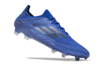 Adidas F50 Adizero FG Firm Ground Soccer Cleats - Blue/Silver/Black