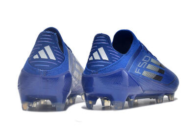 Adidas F50 Adizero FG Firm Ground Soccer Cleats - Blue/Silver/Black