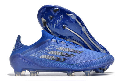 Adidas F50 Adizero FG Firm Ground Soccer Cleats - Blue/Silver/Black