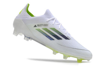 Adidas F50 Adizero FG Firm Ground Soccer Cleats - White/Black/Yellow