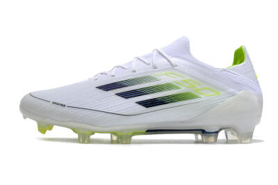 Adidas F50 Adizero FG Firm Ground Soccer Cleats - White/Black/Yellow