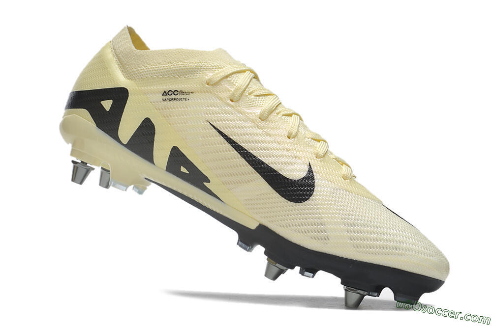 Nike Air Zoom Mercurial Vapor 15 Elite SG Soft Ground Soccer Cleats - Beige/Black 4