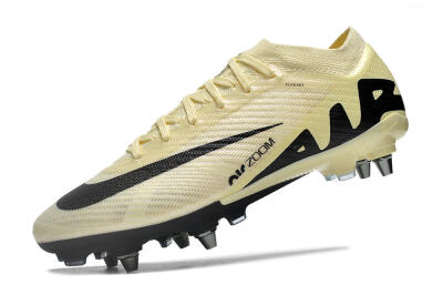 Nike Air Zoom Mercurial Vapor 15 Elite SG Soft Ground Soccer Cleats - Beige/Black