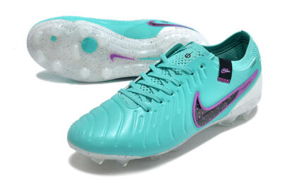 Nike Tiempo Legend 10 Elite FG Firm Ground Soccer Cleats - Blue/Black/Purple