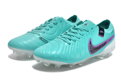 Nike Tiempo Legend 10 Elite FG Firm Ground Soccer Cleats - Blue/Black/Purple