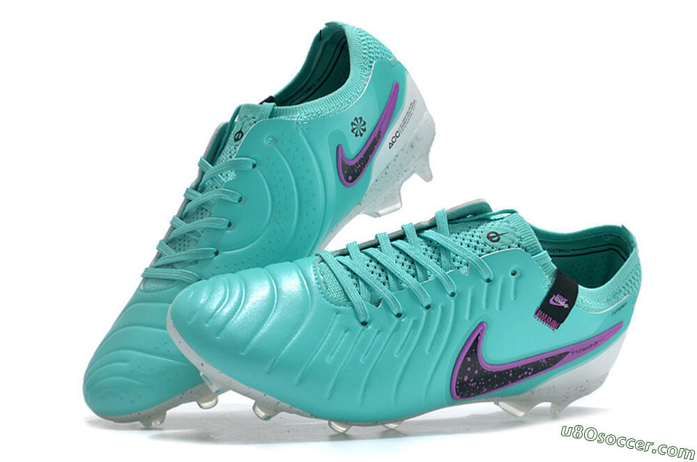 Nike Tiempo Legend 10 Elite FG Firm Ground Soccer Cleats - Blue/Black/Purple 6