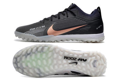 Nike Air Zoom Mercurial Vapor 15 Pro TF Artificial Turf Soccer Shoes - Black/Gold/White