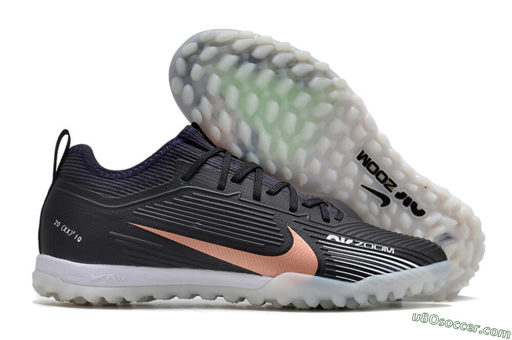 Nike Air Zoom Mercurial Vapor 15 Pro TF Artificial Turf Soccer Shoes - Black/Gold/White 1