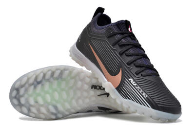 Nike Air Zoom Mercurial Vapor 15 Pro TF Artificial Turf Soccer Shoes - Black/Gold/White