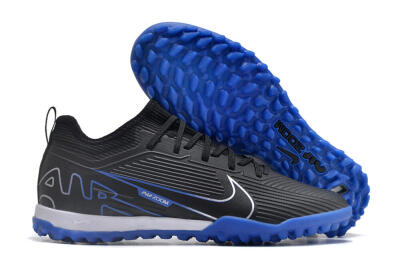 Nike Air Zoom Mercurial Vapor 15 Pro TF Artificial Turf Soccer Shoes - Black/White/Blue