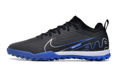 Nike Air Zoom Mercurial Vapor 15 Pro TF Artificial Turf Soccer Shoes - Black/White/Blue