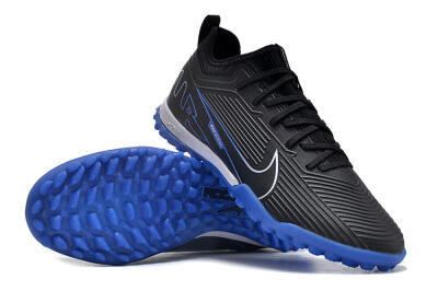Nike Air Zoom Mercurial Vapor 15 Pro TF Artificial Turf Soccer Shoes - Black/White/Blue