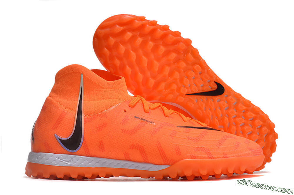 Nike Phantom Luna Elite NU TF Artificial Turf Soccer Shoes - Orange/Purple/Black 1