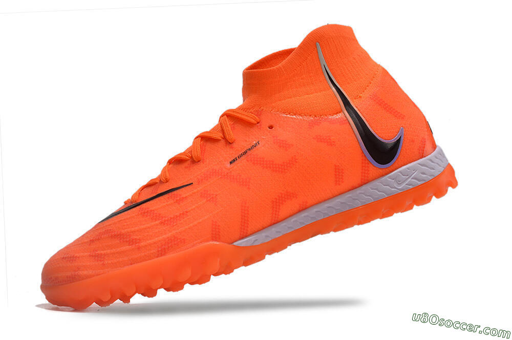 Nike Phantom Luna Elite NU TF Artificial Turf Soccer Shoes - Orange/Purple/Black 4