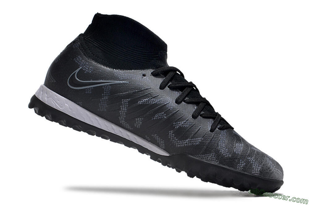 Nike Phantom Luna Elite NU TF Artificial Turf Soccer Shoes - Black/Grey/White 4
