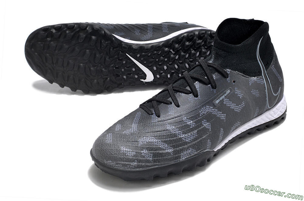 Nike Phantom Luna Elite NU TF Artificial Turf Soccer Shoes - Black/Grey/White 3
