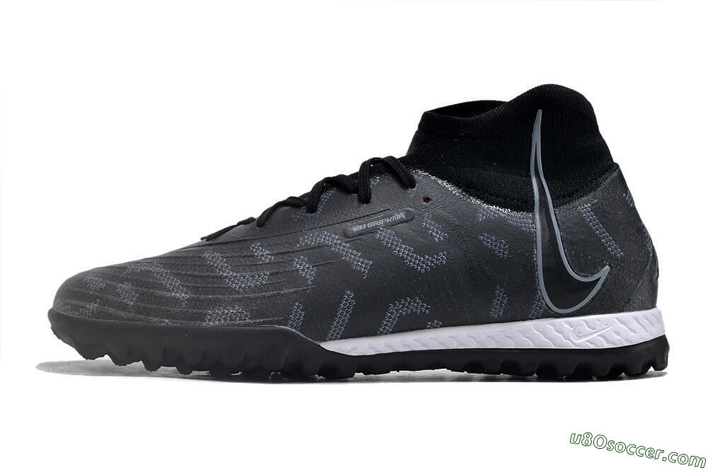 Nike Phantom Luna Elite NU TF Artificial Turf Soccer Shoes - Black/Grey/White 2