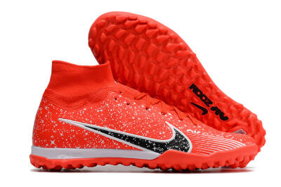 Nike Air Zoom Mercurial Superfly 9 Elite TF Artificial Turf Soccer Shoes - Red/White/Black