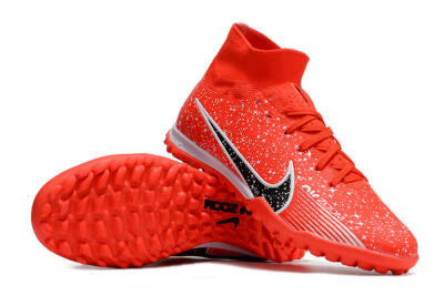 Nike Air Zoom Mercurial Superfly 9 Elite TF Artificial Turf Soccer Shoes - Red/White/Black