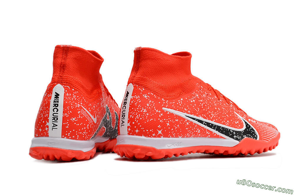 Nike Air Zoom Mercurial Superfly 9 Elite TF Artificial Turf Soccer Shoes - Red/White/Black 6